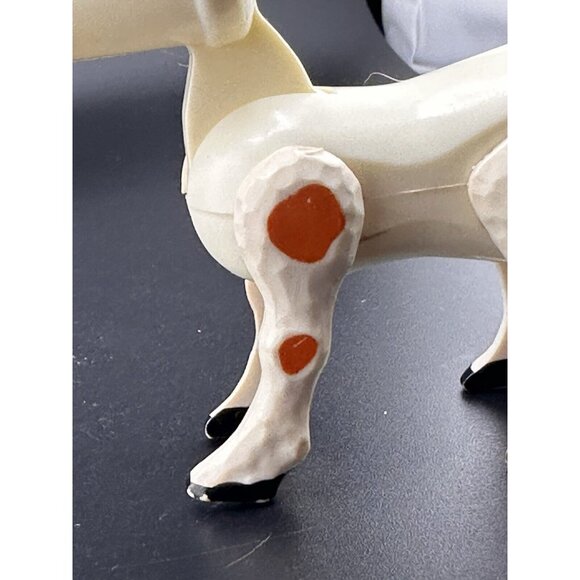 Vtg Fisher Price Little People Farm Animals Playset White And Brown Cow READ - Picture 10 of 16